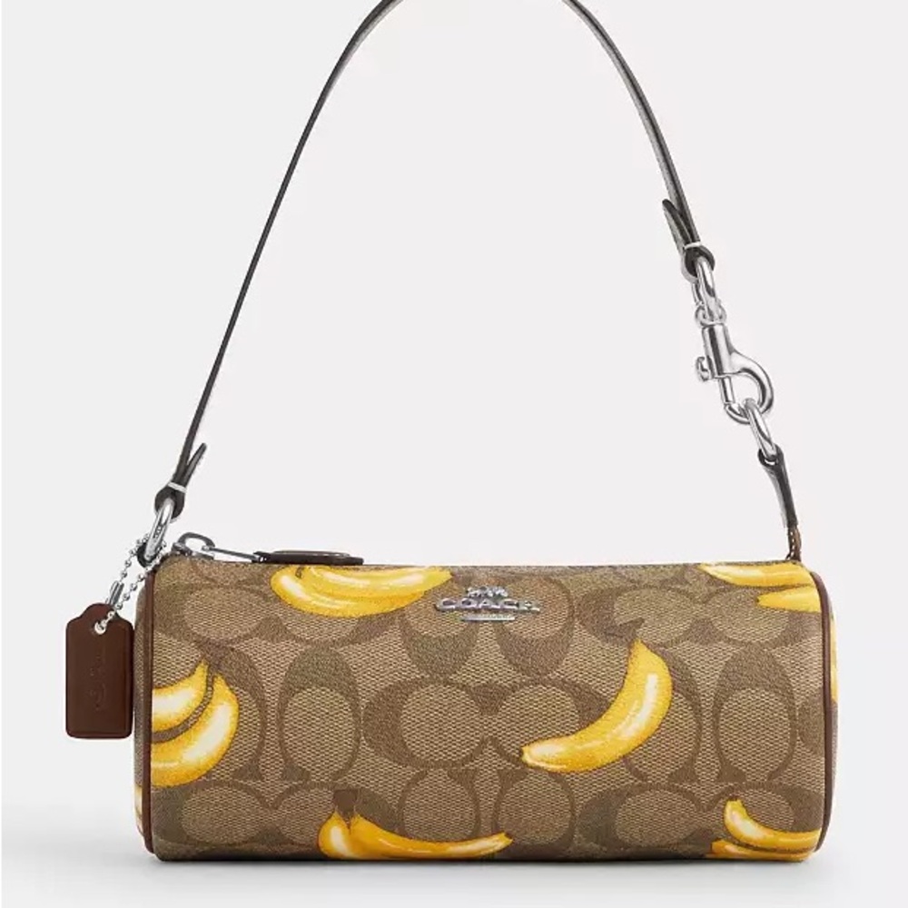 Nolita Barrel Bag In Signature Canvas With Banana Print